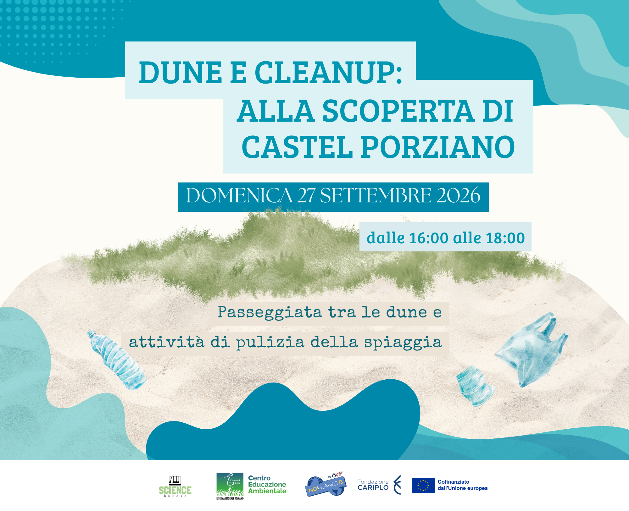 Domenica 27 settembre a Castel porziano!